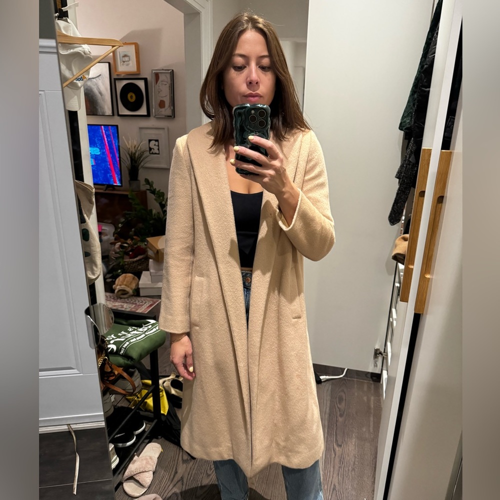 Wool camel coat (small?)